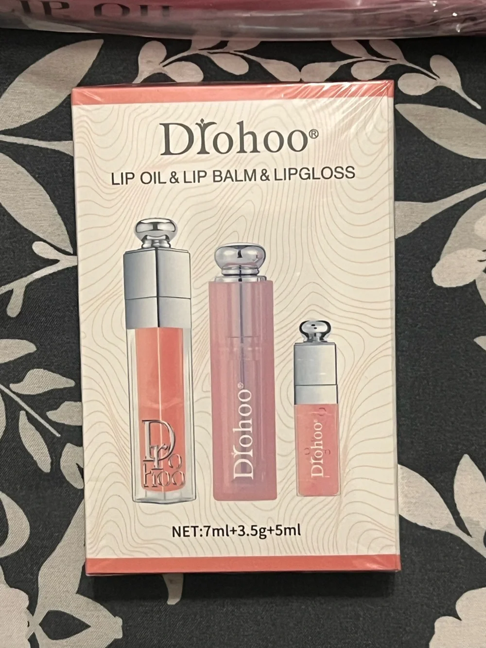 Drohoo Lip Care Gift Set | Lip Oil, Lip Balm & Lip Gloss Trio | New Sealed